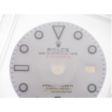 Quadrante bianco chromalight Rolex Explorer 2 42mm ref. 216570 nuovo B13/216578-11-K1